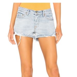 GIRLFRIEND Adriana Denim Cutoff Jean Shorts